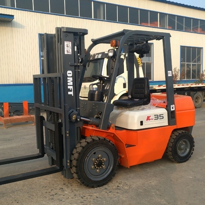 4335mm Min. Right Angle Stacking Width 3.5ton Diesel Forklift Trucks with Mitsubishi Yanmar Isuzu Engine