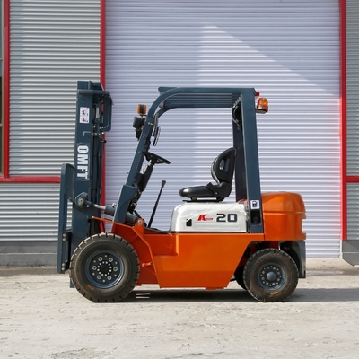 2t Diesel Forklift Truck with 4m 4000mm Two Stage Full Free Mast and 2280mm Min. Turning Radius