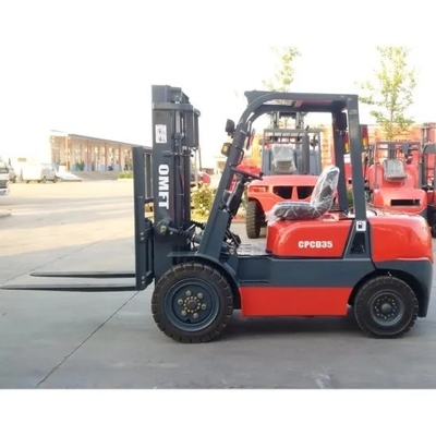 CPCD 3.5 Ton Steel Rubber Manual Transmission Diesel Forklift with Isuzu C240 Engine
