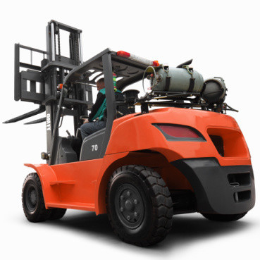 CPQY70 Forklift Truck with Us GM4.3 Engine Petrol Gas Engine Fork 3450X2010X2500mm
