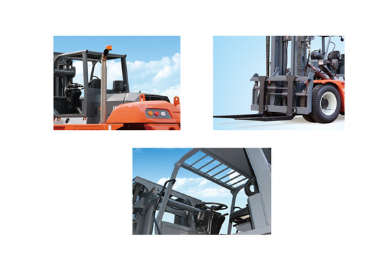 CPQY70 Forklift Truck with Us GM4.3 Engine Petrol Gas Engine Fork 3450X2010X2500mm
