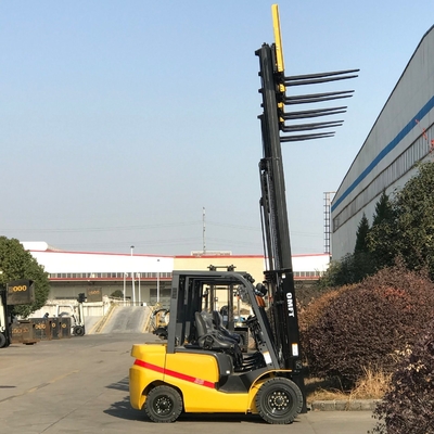 CPQY15 Gasoline Lp Gas Dual Fuel Forklift Trucks with Side Shift Solid Tyre Nissan Forklift Duplex Triplex Full Free Mast