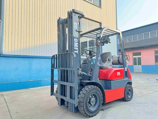 500mm Load Center 2.5ton Gasoline LPG Forklift with Chinese or Japanese Engine and Lift Height 3000-7000mm
