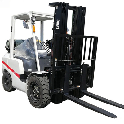 Steel Rubber Handling CPQY35 Forklift with 3.5t Capacity and LPG Gas Dual Fuel System