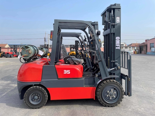 3.5ton LPG/Gasoline or Dual Fuel EPA Certified Forklift with Side Shift Cabin and Solid Tyre