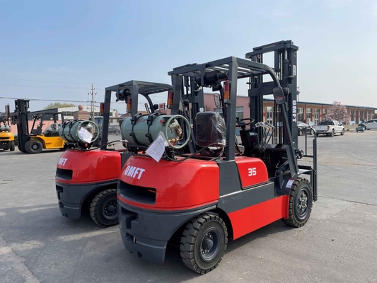 3.5ton LPG/Gasoline or Dual Fuel EPA Certified Forklift with Side Shift Cabin and Solid Tyre
