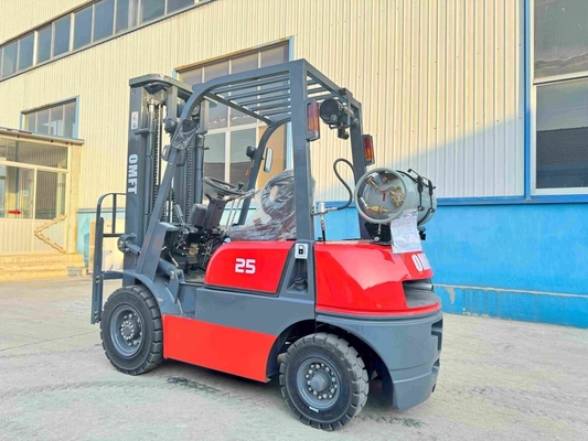 Gasoline LPG Dual Fuel Forklift 3500kgs Load Capacity 3m-6m Mast with Nissan Engine
