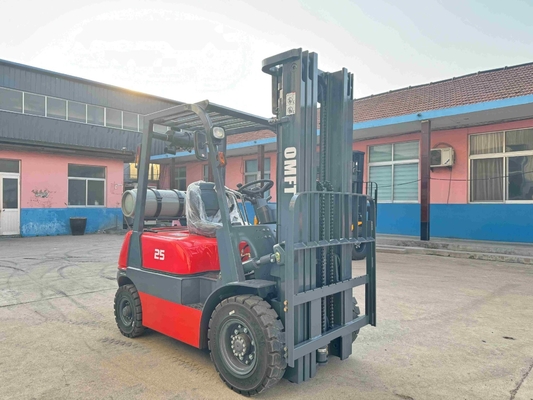 Gasoline LPG Dual Fuel Forklift 3500kgs Load Capacity 3m-6m Mast with Nissan Engine