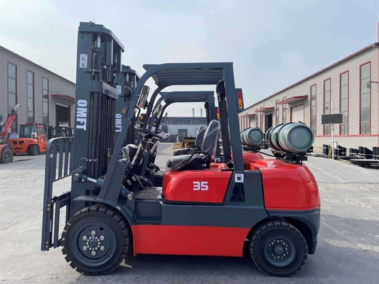 Gasoline and LPG Dual Fuel Forklift 3.5t 3500kgs 3m 3.5m 4m 4.5m 5m 5.5m 6m Mast Tcm/Linde/Yale/Toyota/Crown/Hyster/Ep/Heli/Hangcha