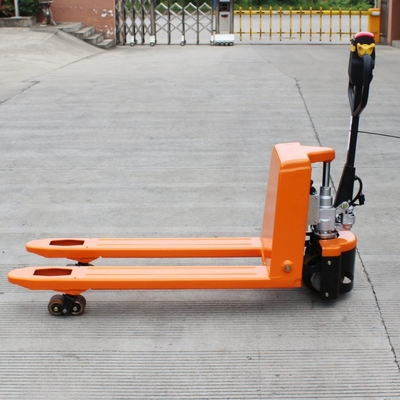 Orange CBD25S Mini Walking Type Battery Powered Pallet Truck with DC System