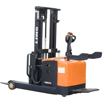 2t Electric Reach Stacker with 4.5m Triplex Full Free Mast within 8% Gradeability