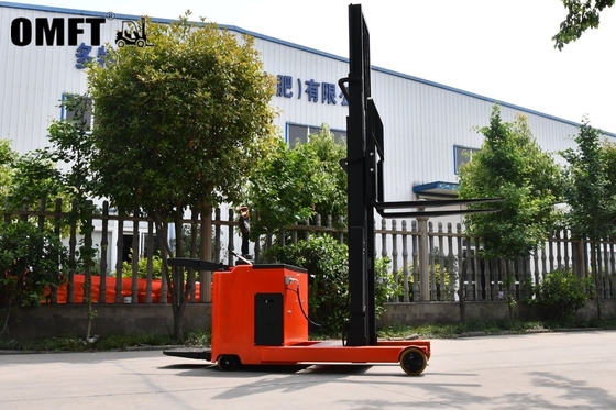 Standing Plate Omft Reach Forklift Stacker with Triple Mast 1.5t 4.5m Easy to Operate