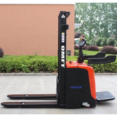 Material Handling with Electric Stacker in Container 1.5t Load Capacity and EPS Included