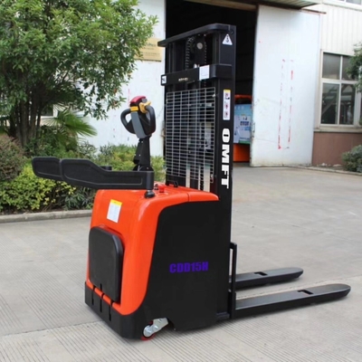 Material Handling with Electric Stacker in Container 1.5t Load Capacity and EPS Included