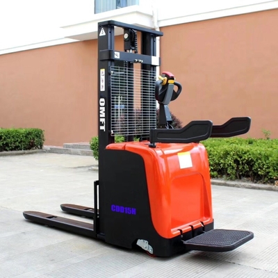 Material Handling with Electric Stacker in Container 1.5t Load Capacity and EPS Included