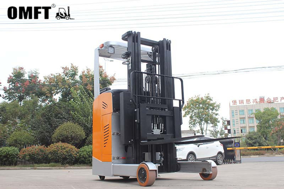 2 Ton 6m Electric Reach Stacker with Steel PU Material and Customization