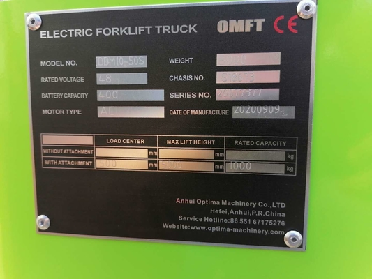 3 Way Vna Forklift with Triplex Mast and 5.5m Lift Height Min. Turning Radius 2017mm