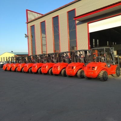 2t 2.5t 3t 3.5t 4t 5t Rough Terrain Forklift with 1220mm Fork and Pneumatic Tyres