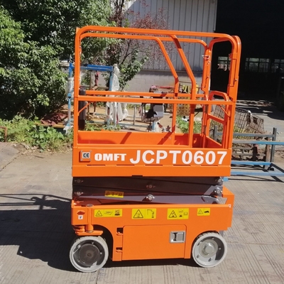 JCPT Electric Power Self Propelled Hydraulic Automatic Scissor Lifting Platform on Tracks 4m 6m 8m 10m 12m 14m