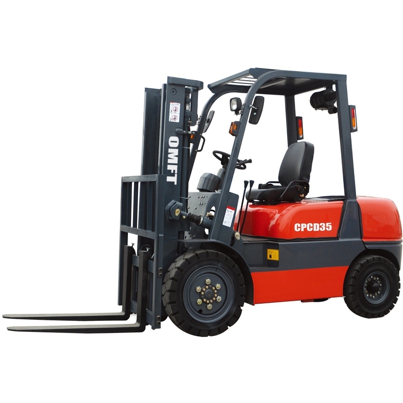 2235mm Min. Width of Right Angle Channel 3.5 Ton Diesel Forklift with 3m-7m Lift Height