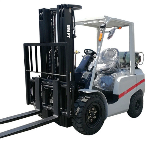 Steel Rubber Handling CPQY35 Forklift with 3.5t Capacity and LPG Gas Dual Fuel System