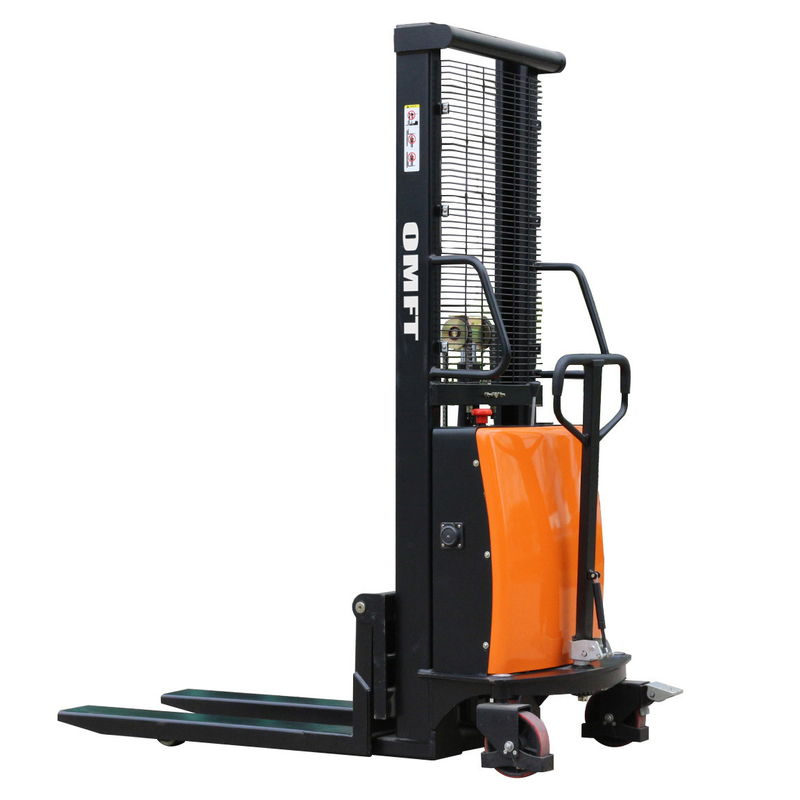 CDSD10 1.0 T Mini Self-Loading Self-Unloading Electric Pallet Stacker Semi Electric Stacker Battery Operated