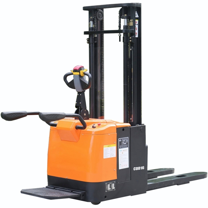 Gradeability 10% Electric Stacker Van with Self-Loading and Unloading 1.6 Ton Capacity